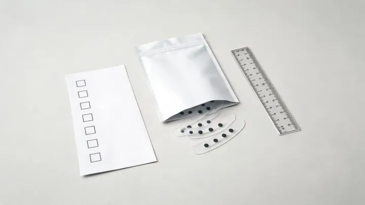 Magnetic nasal strip specification checklist
